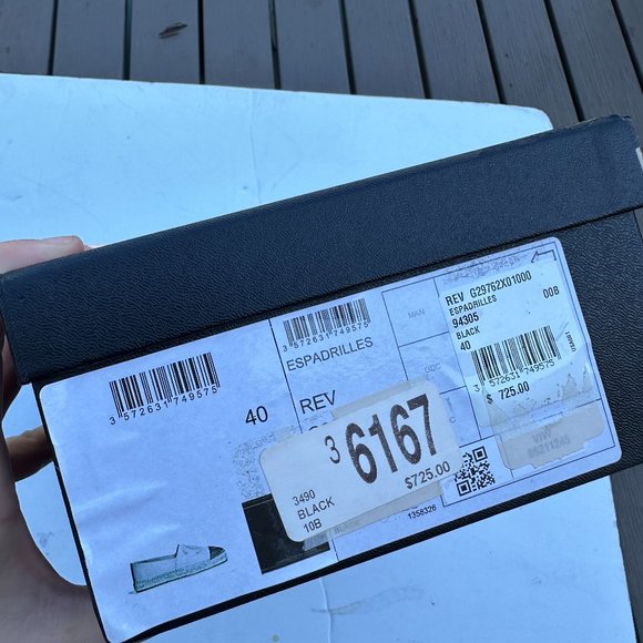 Chanel CC Espadrilles Flat Loafers Sz 40 Lambskin Leather Black - Picture 3 of 16